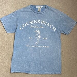 Altar'd State Washed Blue Graphic Tee